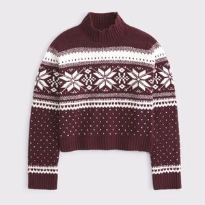 Abercrombie Easy Fairisle Mockneck Sweater